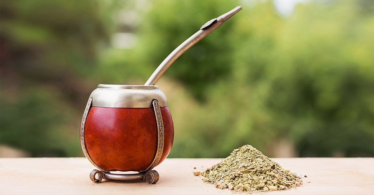 yerba mate drink glass