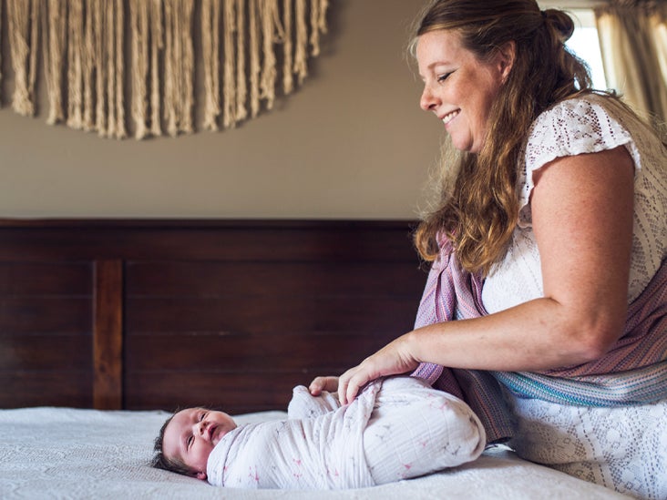 blanket to wrap baby in