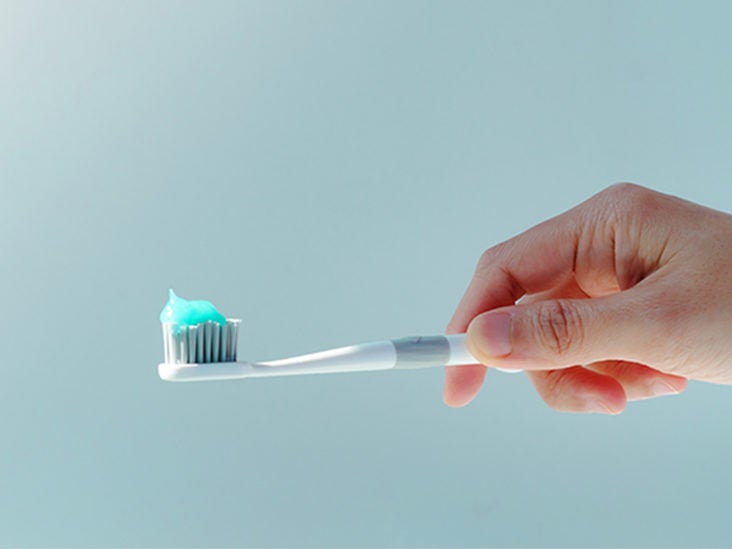 toothbrush with toothpaste built in
