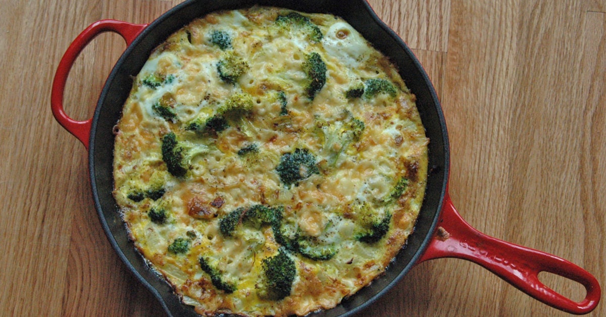 Broccoli Cheddar Frittata