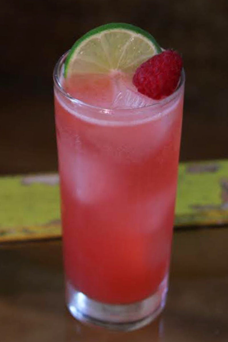 Raspberry Collins Vodka Cocktail