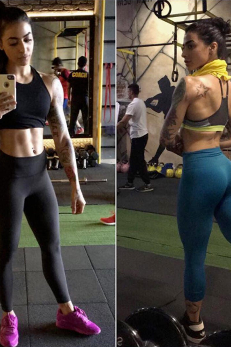 Photos: Female weight lifter shows body she got from 