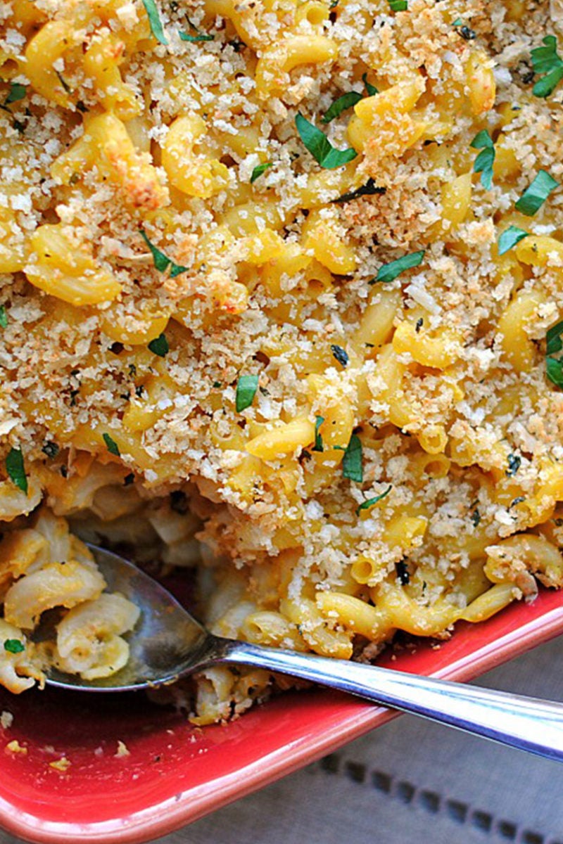 healthier baked mac and cheese