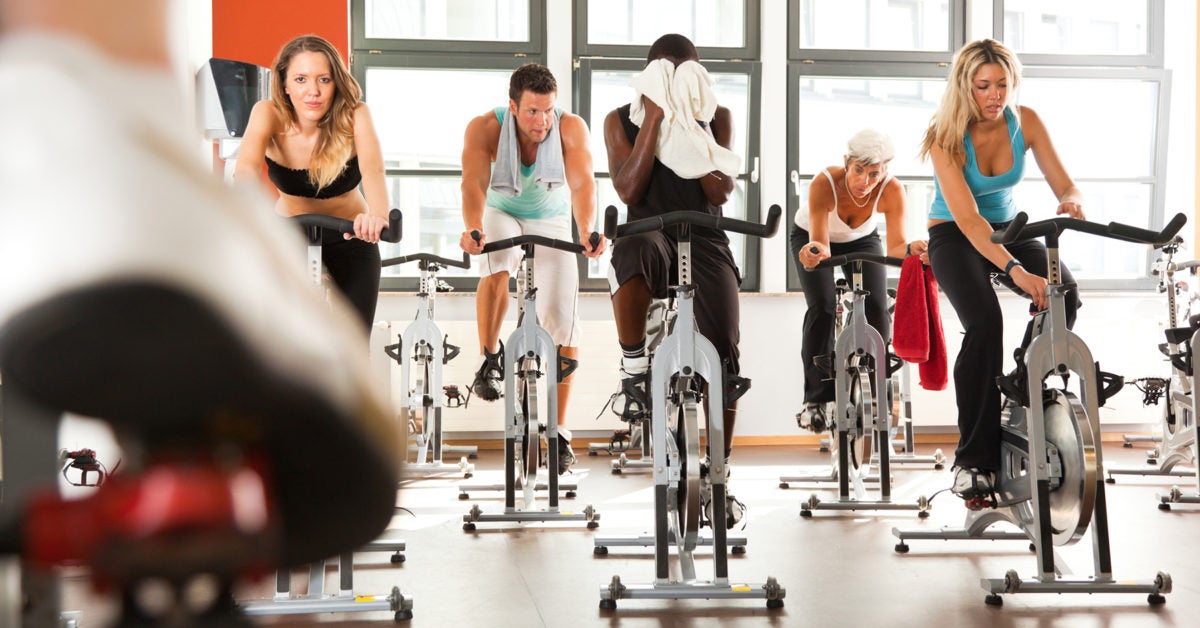 indoor cycling gym