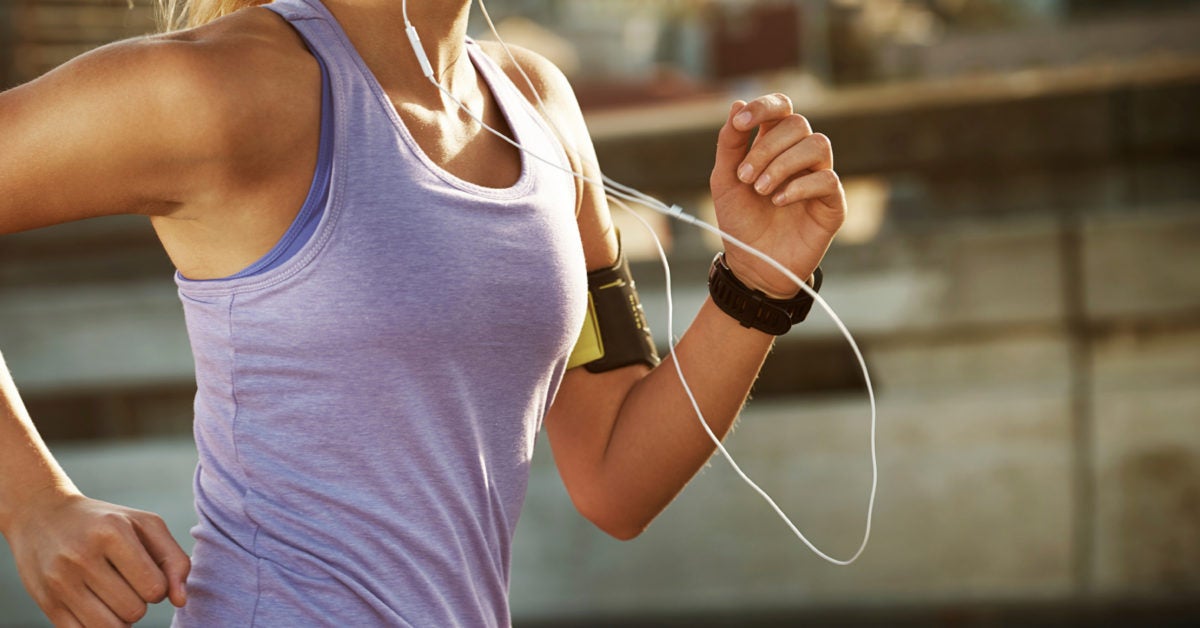 sports bra under shirt