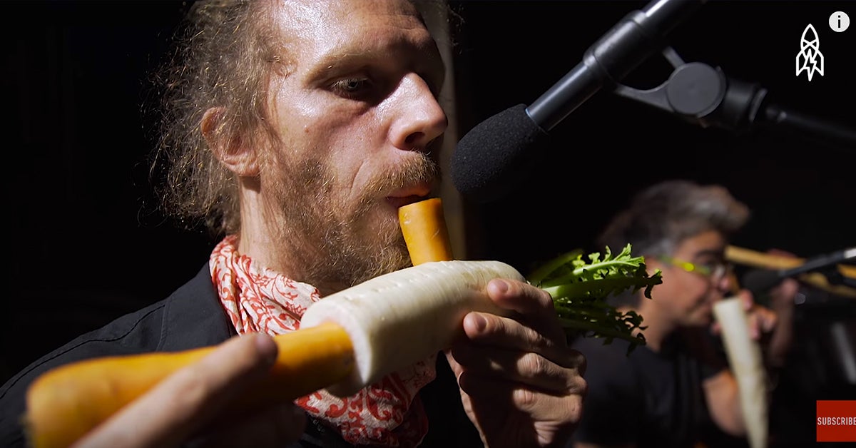 Vegetable Orchestra Really Uses Produce as Instruments