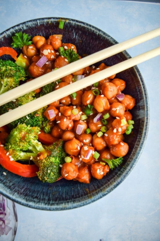 General Tso's Chickpeas