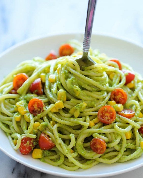 Healthy Pasta Recipes: Avocado Pasta by Damn Delicious