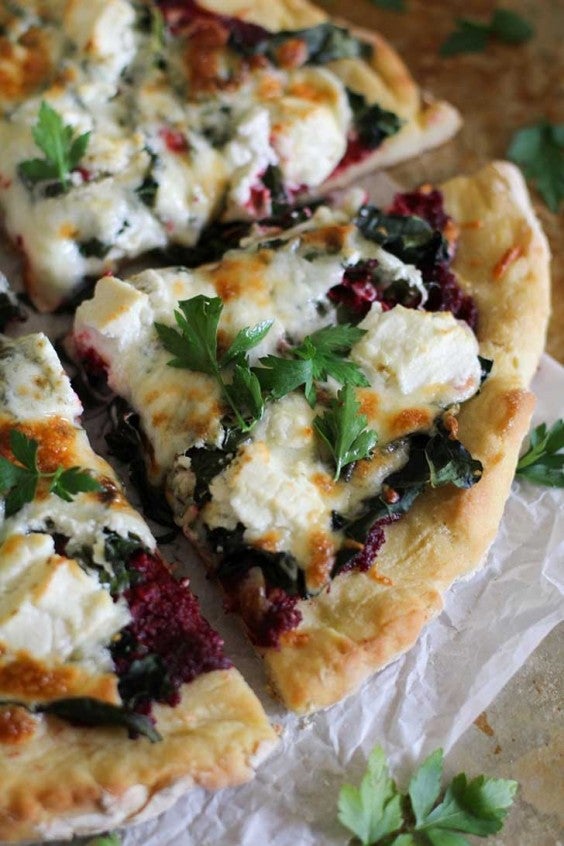 Beet Pesto Goat Cheese Pizza Recipe