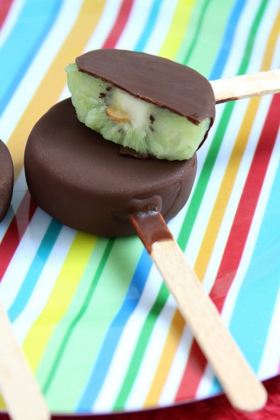 Chocolate Kiwi Popsicles