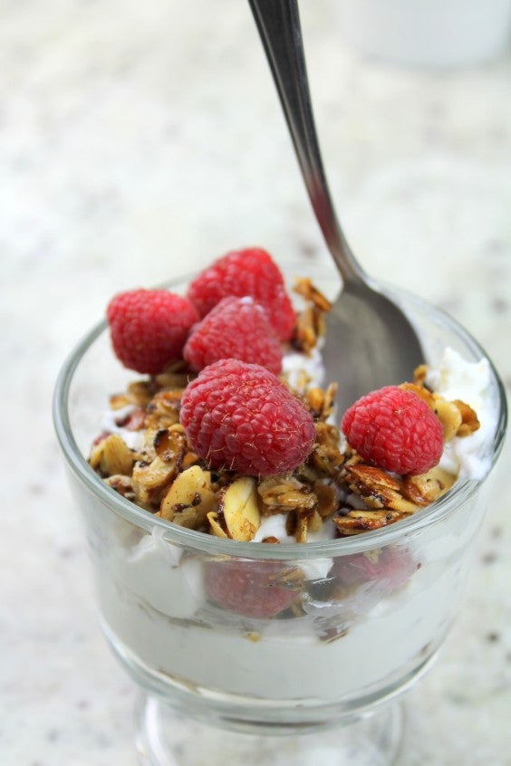 full fat yogurt parfait