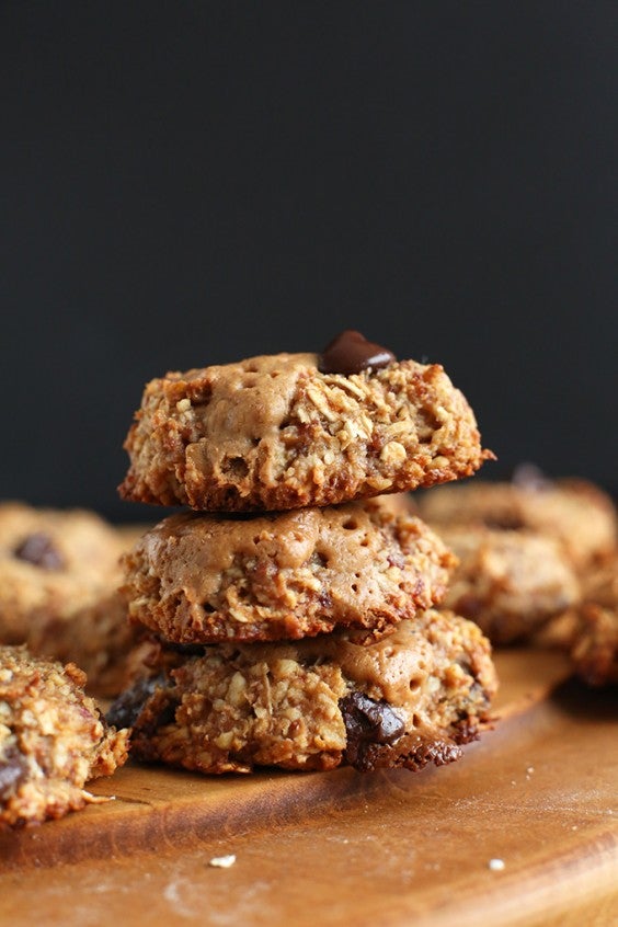 vegan peanut butter chocolate chip cookies