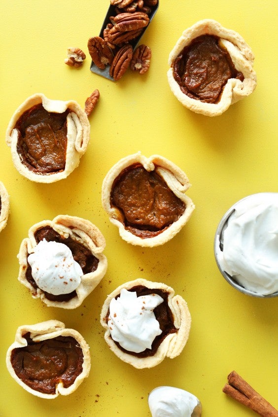 12. Mini Vegan Pumpkin Pies