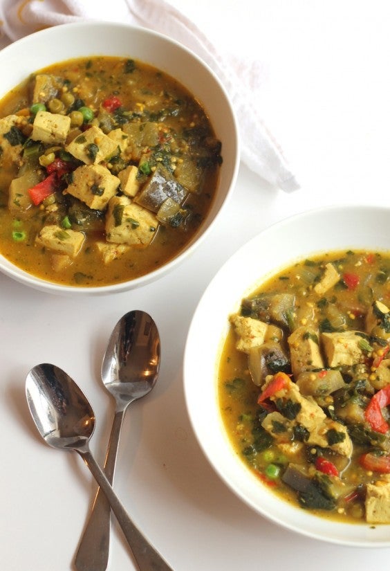 14. Crock-Pot Vegetable Curry With Tofu
