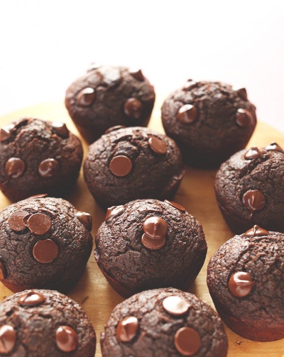 14. Fudgy Vegan Double Chocolate Beet Muffins