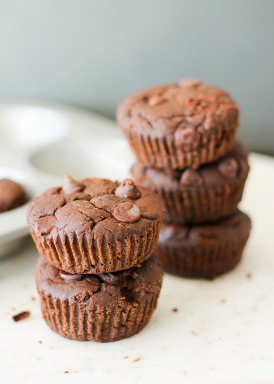 15. Gluten-Free Flourless Black Bean Brownie Muffins