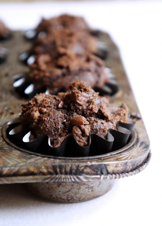 16. Whole-Wheat Triple Chocolate Muffins With Blackberries