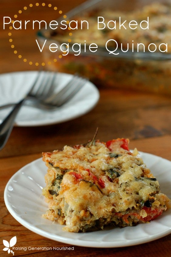 17. Parmesan-Baked Veggie Quinoa