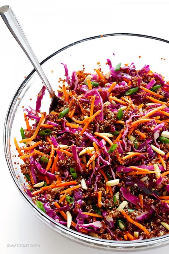 Asian Salad Recipes: Easy Asian Quinoa Slaw
