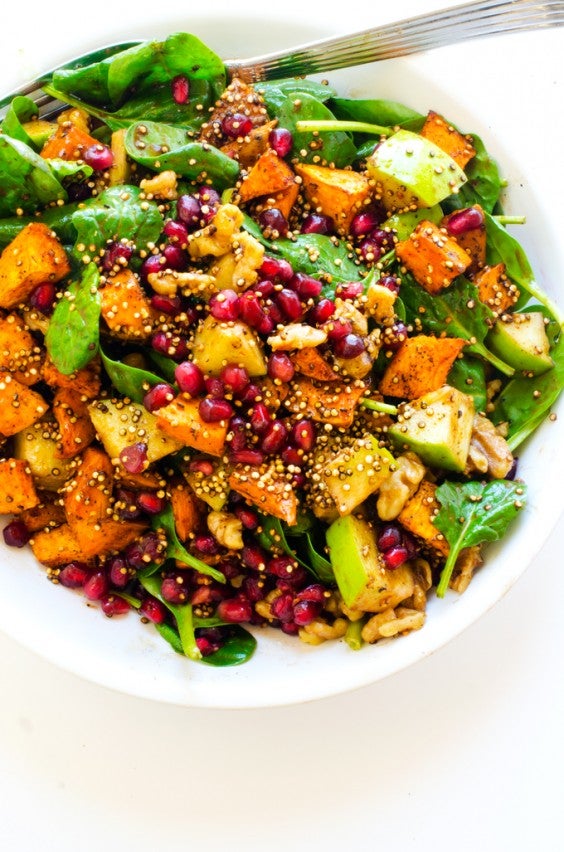 Sweet Potato, Pomegranate, and Quinoa Salad