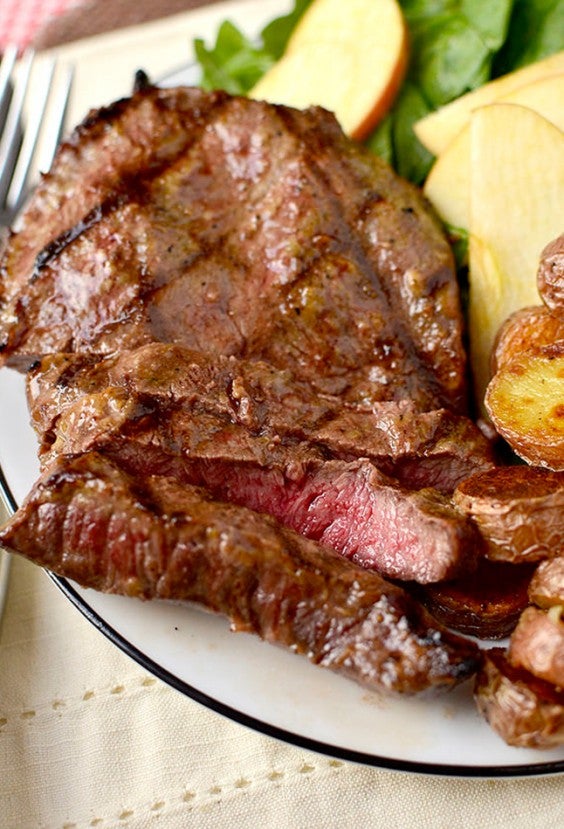 dijon-brown sugar steak