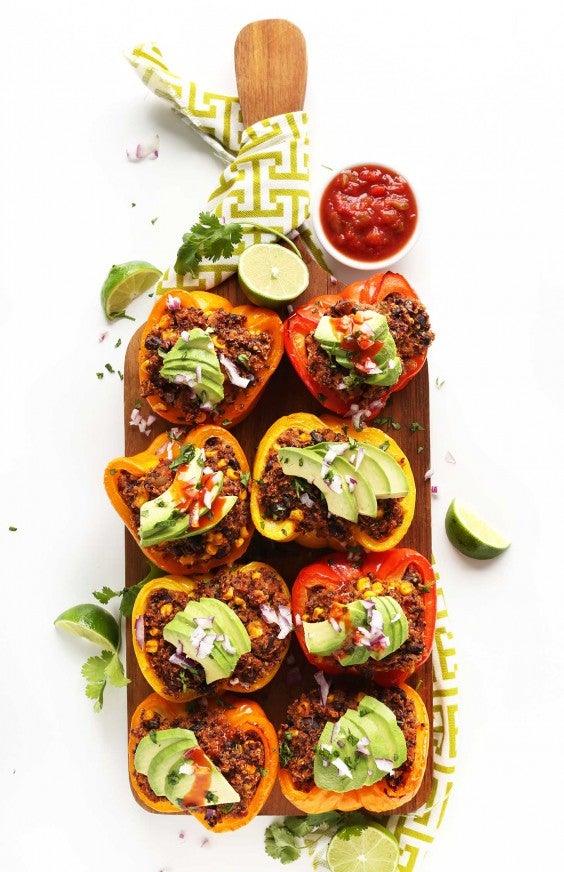 20. Spanish Quinoa-Stuffed Peppers