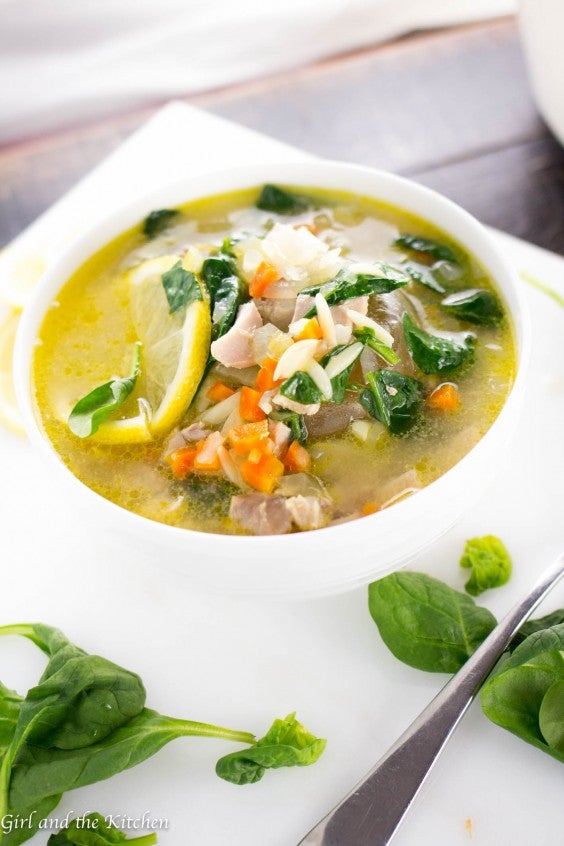 3. Lemon Chicken Orzo Soup