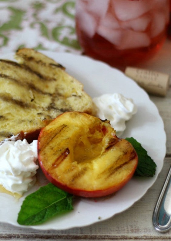 grilled peaches