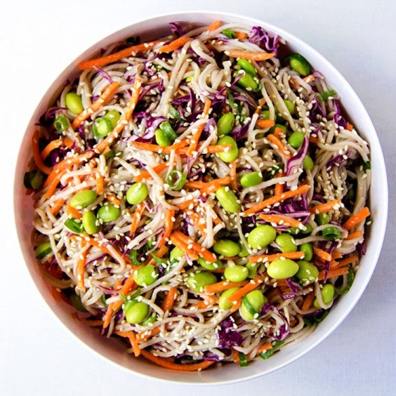 Asian Salad Recipe: Rainbow Soba Noodle Salad
