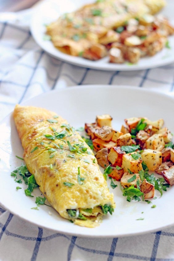 Greens Recipe: Asparagus, Pea, and Gruyere Spring Omelette