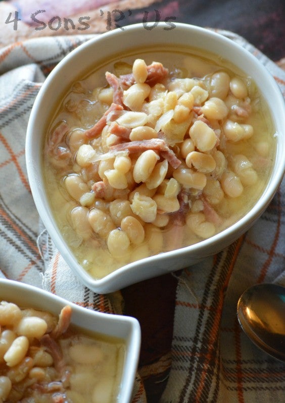 10. Crock-Pot Ham and White Bean Soup