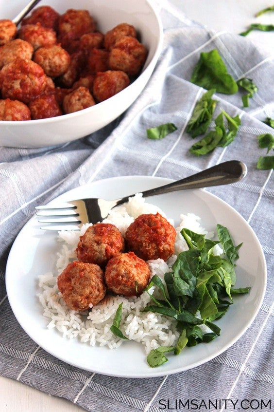 4. Tangy Crock-Pot Turkey Meatballs