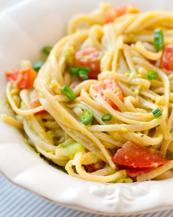 Healthy Dinner Recipes for Beginners: Fresh and Easy Avocado Pasta by Inspired Taste