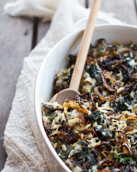 Kale and Wild Rice Casserole