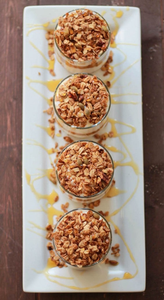 5. Pumpkin Pie Greek Yogurt Parfaits