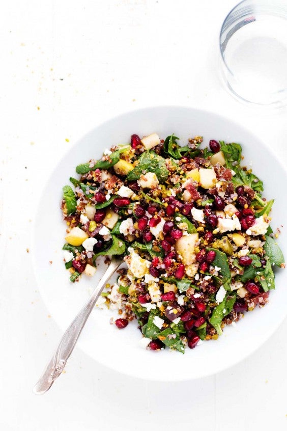 Winter Rainbow Quinoa Salad