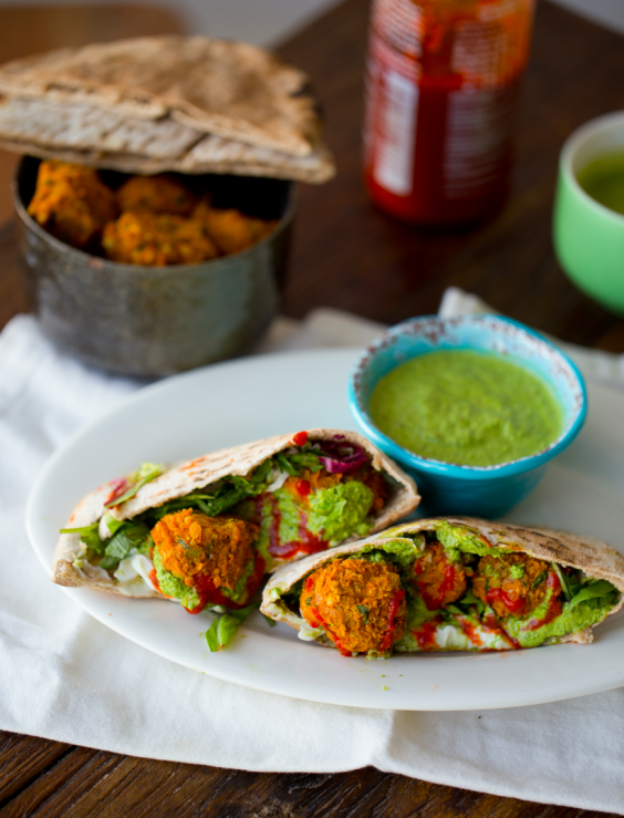 Dinner Recipes: Sweet Potato Falafel Chimichurri