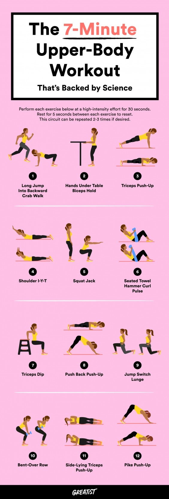 7 Minute Workout For Your Upper Body You Can Do A Home