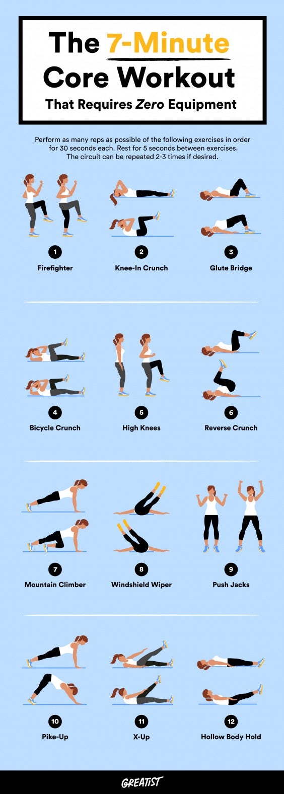 the best workout for abs on 7 Minute Abs Quick Ab Workout You Can Do Without Any Equipment