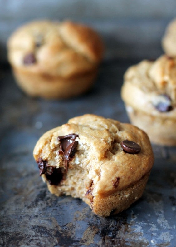 7. Skinny Banana Chocolate Chip Muffins