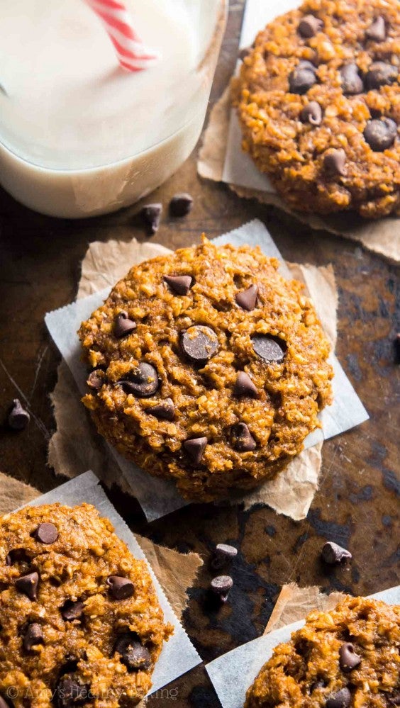 7. Pumpkin Pie Chocolate Chip Oatmeal Cookies