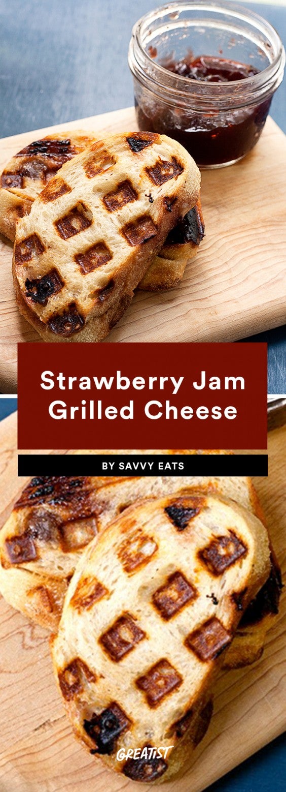 Strawberry Jam Grilled Cheese