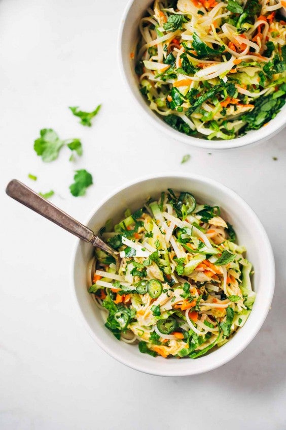 Asian Salad Recipe: Vietnamese Chicken Salad With Rice Noodles