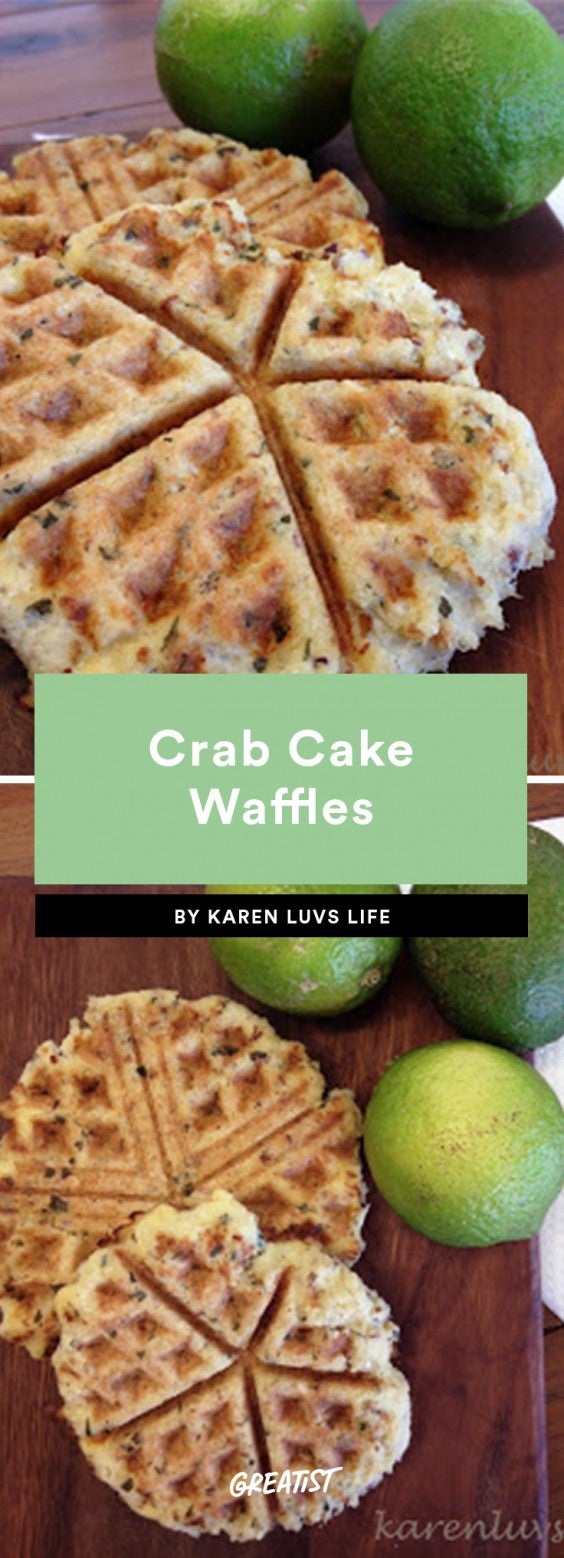 Crab Cake Waffles