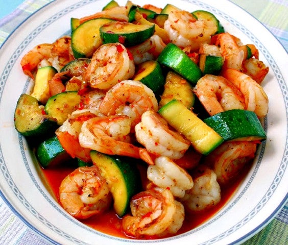 Healthy Dinner Recipes for Beginners: Sweet and Spicy Shrimp and Zucchini Stir-Fry by Manila Spoon