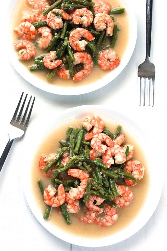 Whole30 Dinner Recipes: Shrimp and Asparagus Stir-Fry