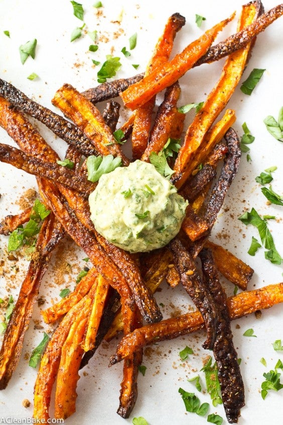 Baked Shoestring Carrot Fries With Za’atar Recipe