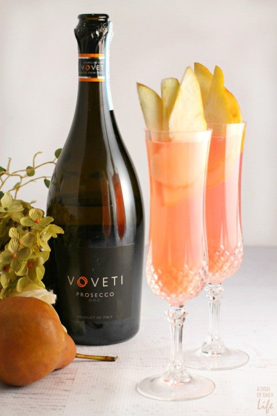 1. Cranberry Pear Prosecco Cocktail