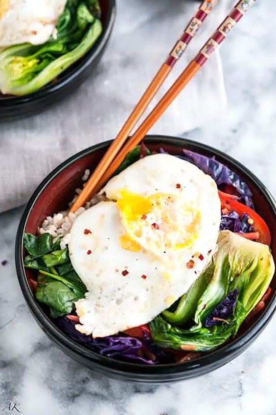 Healthy Grain Bowls: Brown Rice Stir Fry Bowls