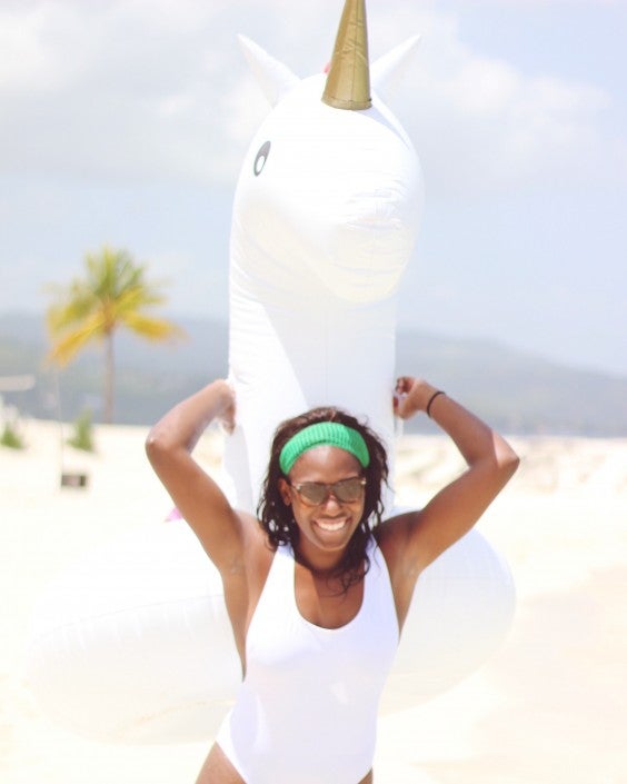 A photo of the author, looking awesome in a swimsuit.